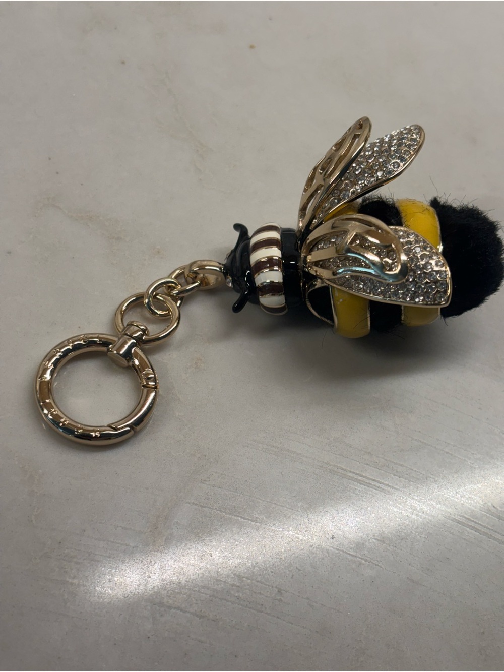 NWOT Bumble Bee keychain bag charm